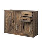 Modern Wood Buffet ,Sideboard with 3 Doors and 2 Drawers
