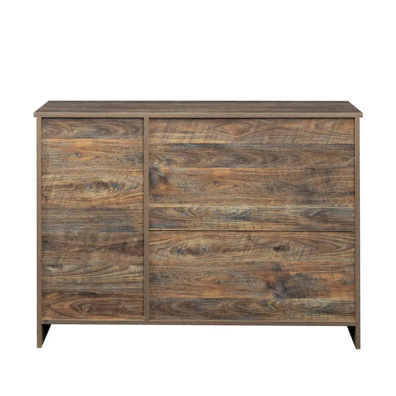 Modern Wood Buffet ,Sideboard with 3 Doors and 2 Drawers