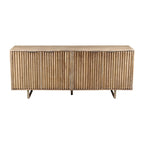Dayton 72-inch Mid-Century Modern Sideboard In Channeled Mango Wood