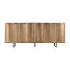 Dayton 72-inch Mid-Century Modern Sideboard In Channeled Mango Wood