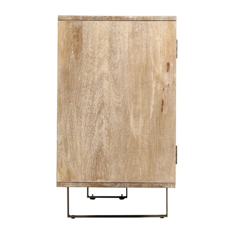 Dayton 72-inch Mid-Century Modern Sideboard In Channeled Mango Wood