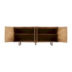 Dayton 72-inch Mid-Century Modern Sideboard In Channeled Mango Wood