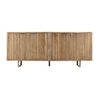 Dayton 72-inch Mid-Century Modern Sideboard In Channeled Mango Wood