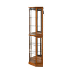 6 Shelf Corner Curio Display Cabinet with Lights