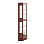 6 Shelf Corner Curio Display Cabinet with Lights