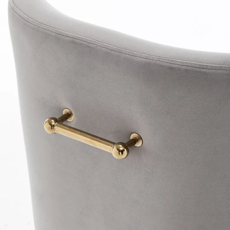 SEYNAR Velvet Upholstered Dining Chair Set of 4, Modern Glam Armless Side Chair