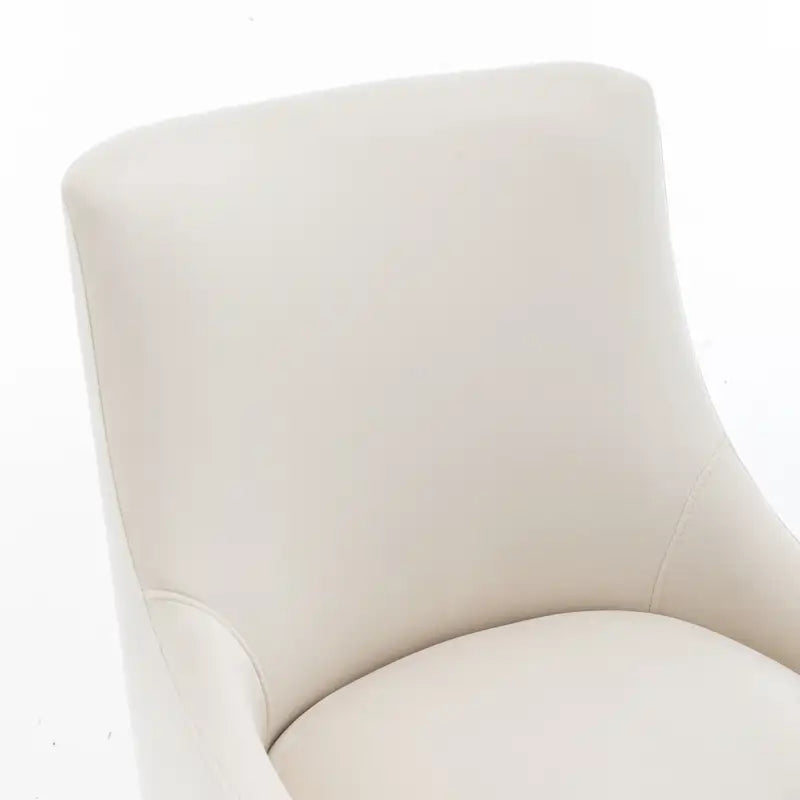 SEYNAR Velvet Upholstered Dining Chair Set of 4, Modern Glam Armless Side Chair