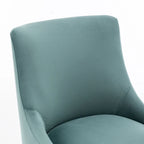 SEYNAR Velvet Upholstered Dining Chair Set of 4, Modern Glam Armless Side Chair