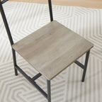 5 Pcs Dining Table Set, Barstool Dining Table with 2 Benches 2 Chairs