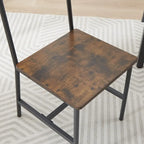 5 Pcs Dining Table Set, Barstool Dining Table with 2 Benches 2 Chairs