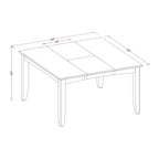 East West Furniture Table Set Includes a Square Dining Table with Butterfly Leaf and Dining Chairs (Chair Seat Type Options)