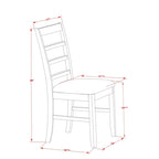 East West Furniture Table Set Includes a Square Dining Table with Butterfly Leaf and Dining Chairs (Chair Seat Type Options)