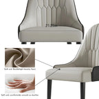 9 - Piece 94.48 Extendable Sintered Stone Dining Table with 8 Chairs Dining Set