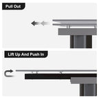 9 - Piece 94.48 Extendable Sintered Stone Dining Table with 8 Chairs Dining Set