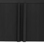 Striped Storage Cabinet with 4 Doors