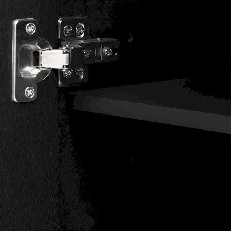 Striped Storage Cabinet with 4 Doors