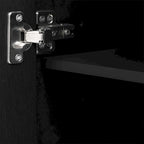 Striped Storage Cabinet with 4 Doors