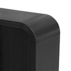 Striped Storage Cabinet with 4 Doors