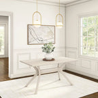 Plank and Beam Verso Cross Leg Rectangular Dining Table - 60