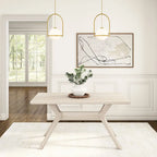 Plank and Beam Verso Cross Leg Rectangular Dining Table - 60