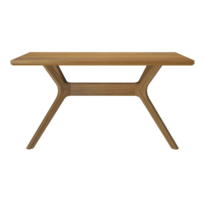 Plank and Beam Verso Cross Leg Rectangular Dining Table - 60