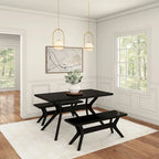 Plank and Beam Verso Cross Leg Rectangular Dining Table - 60