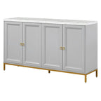 Modern Sideboard with Extra Large Storage Space with Metal Handles and Support Legs for Living Room and Dining Room