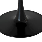 Modern Round Dining Table,with Metal Base