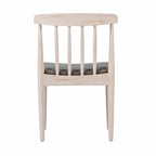 Commercial Solid Wood Dining Chair with Vinyl Padded Seat - Set of 2