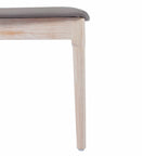 Commercial Solid Wood Dining Chair with Vinyl Padded Seat - Set of 2