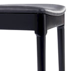 Commercial Solid Wood Dining Chair with Vinyl Padded Seat - Set of 2