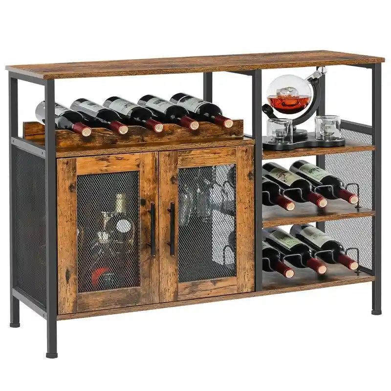 Wine Bar Rack Cabinet - 37.8D x 13.4W x 31.1H