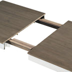 7-Piece Wooden Dining Table Set with 12 Leaf