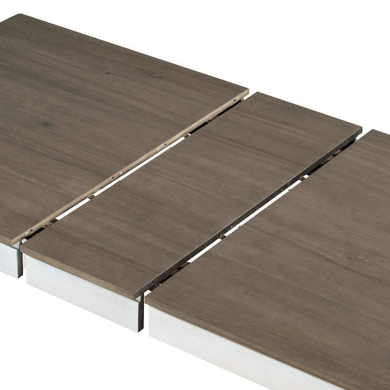 7-Piece Wooden Dining Table Set with 12 Leaf