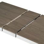 7-Piece Wooden Dining Table Set with 12 Leaf