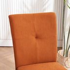 Set of 2 Fabric Upholstered Simple and Modern Design Tufted Back Dining Side Chair