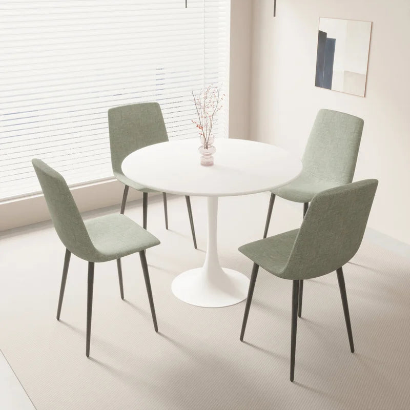 31.5 Mid Century Tulip Round Dining Table for 4 People