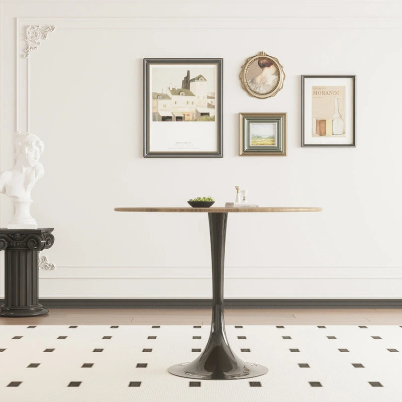 31.5 Mid Century Tulip Round Dining Table for 4 People