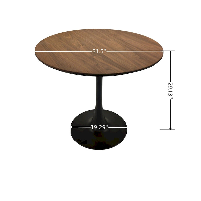 31.5 Mid Century Tulip Round Dining Table for 4 People