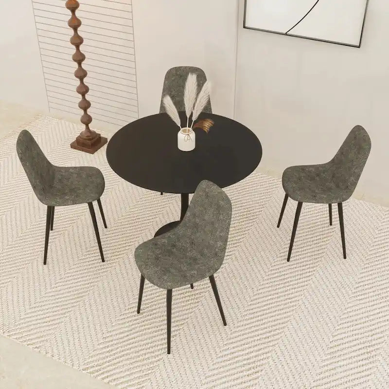 31.5 Mid Century Tulip Round Dining Table for 4 People