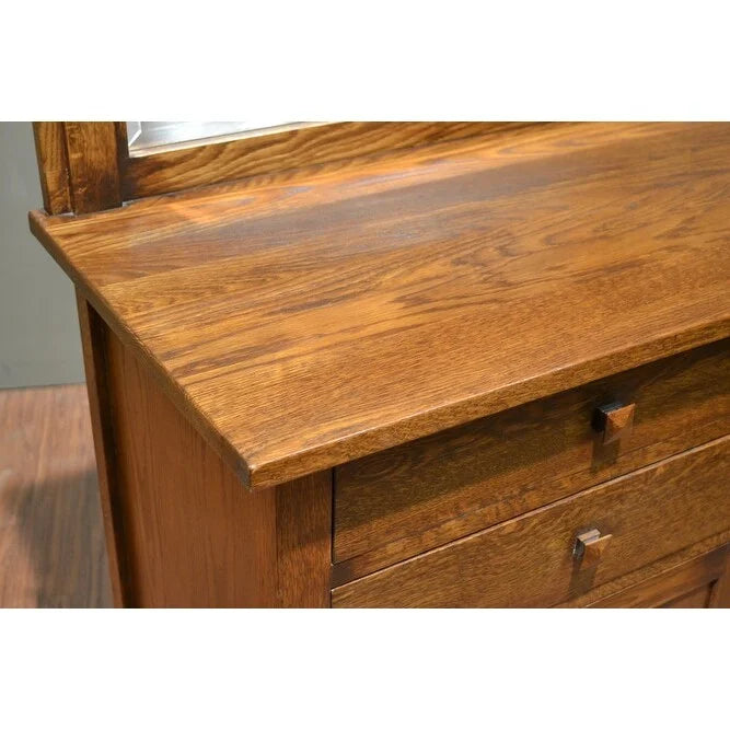 Mission Buffet Cabinet with Mirror - 50