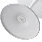 Grondin Mid-Century Modern Round Kitchen or Dining Table with Premium MDF Top and Steel Pedestal Base for Dining Room