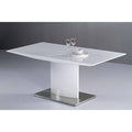 White Lacquer Extension Dining Table