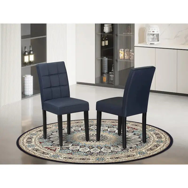 East West Furniture Austin Parson Dining Chairs, Set of 2 (Color & Fabric Options)