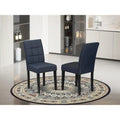 East West Furniture Austin Parson Dining Chairs, Set of 2 (Color & Fabric Options)
