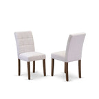 East West Furniture Austin Parson Dining Chairs, Set of 2 (Color & Fabric Options)