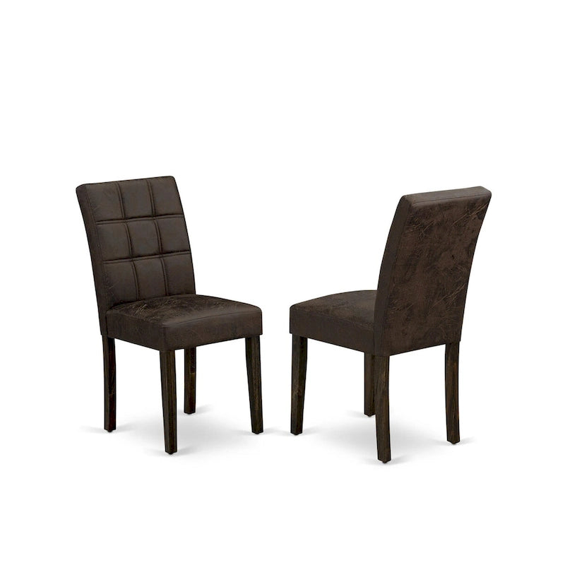 East West Furniture Austin Parson Dining Chairs, Set of 2 (Color & Fabric Options)
