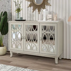 Sideboard with 3 Door Mirrored Buffet Cabinet