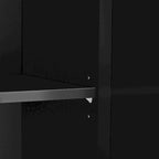 Sideboard with 3 Door Mirrored Buffet Cabinet