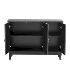 Sideboard with 3 Door Mirrored Buffet Cabinet